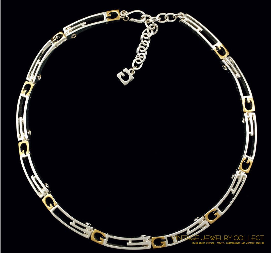 Givenchy Silver and Gold-tone Mix Metal Necklace
