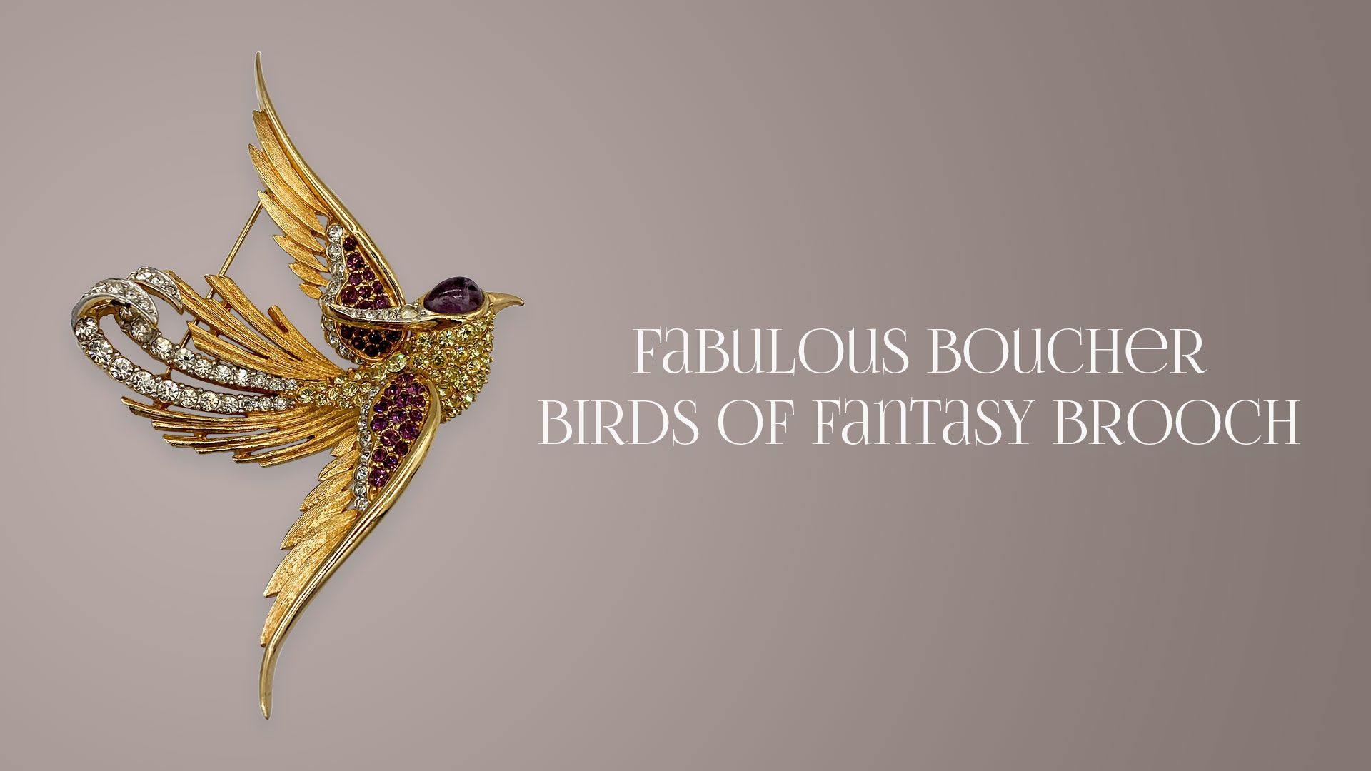 Fabulous Boucher Birds of Fantasy Brooch