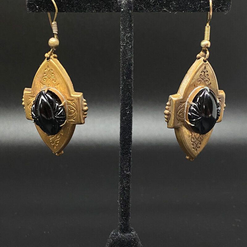 1940s Victorian Revival Drop Earrings