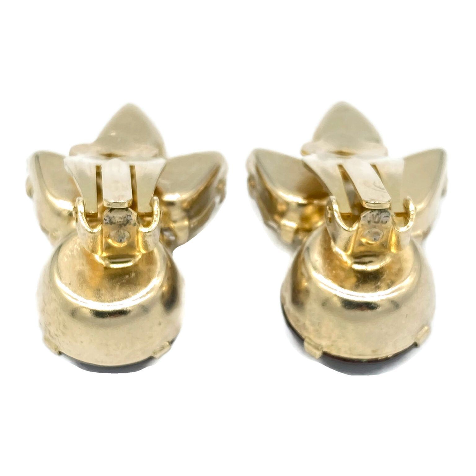 Givre Rhinestone Earrings in Fall Tones