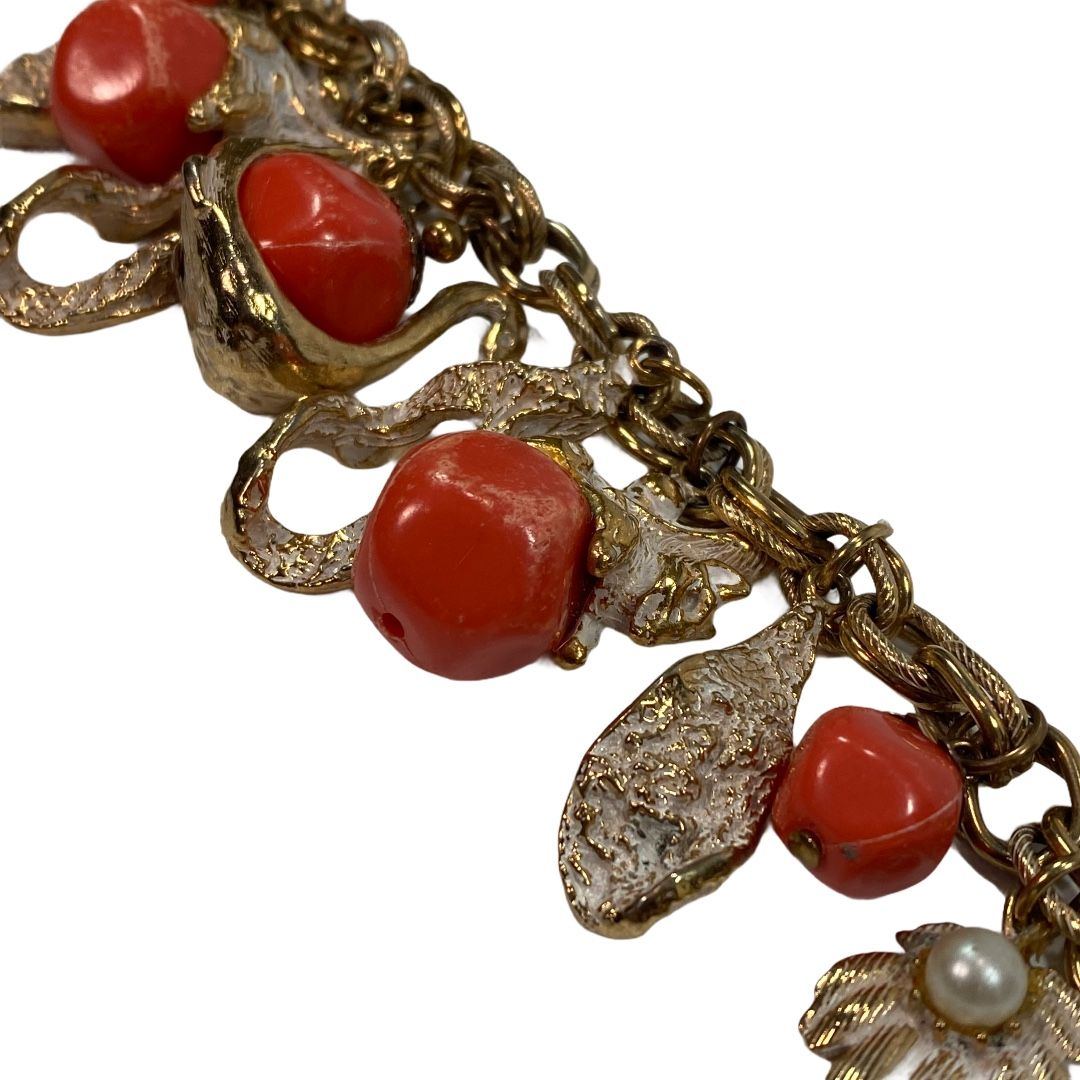 1950s Swan and Squirrel Charm Bracelet