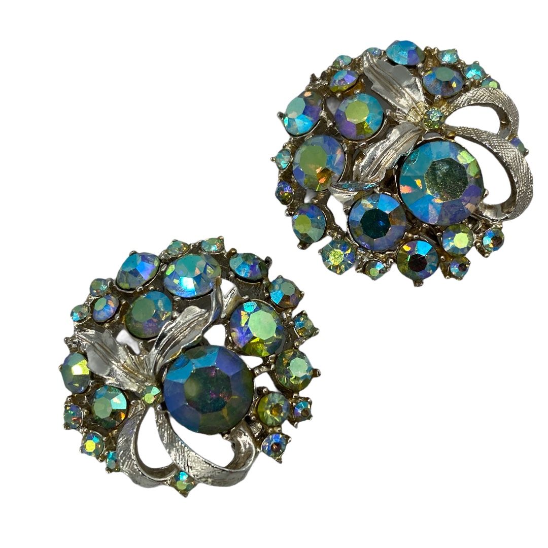 Art Rhinestone Aurora Boealis Earrings