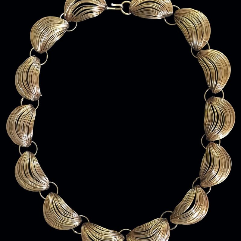 Fabulous Vintage Collar Gold tone Necklace