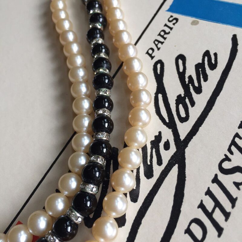 Triple strand faux pearl necklace hotsell