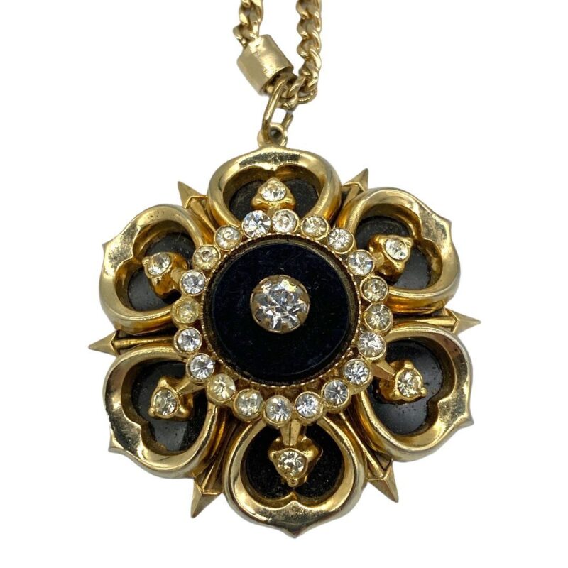 Vintage Coro Enameled Pendant