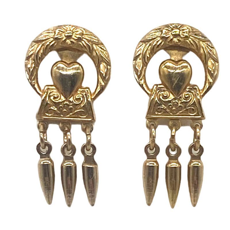 Victorian Revival with Crescent Earrings