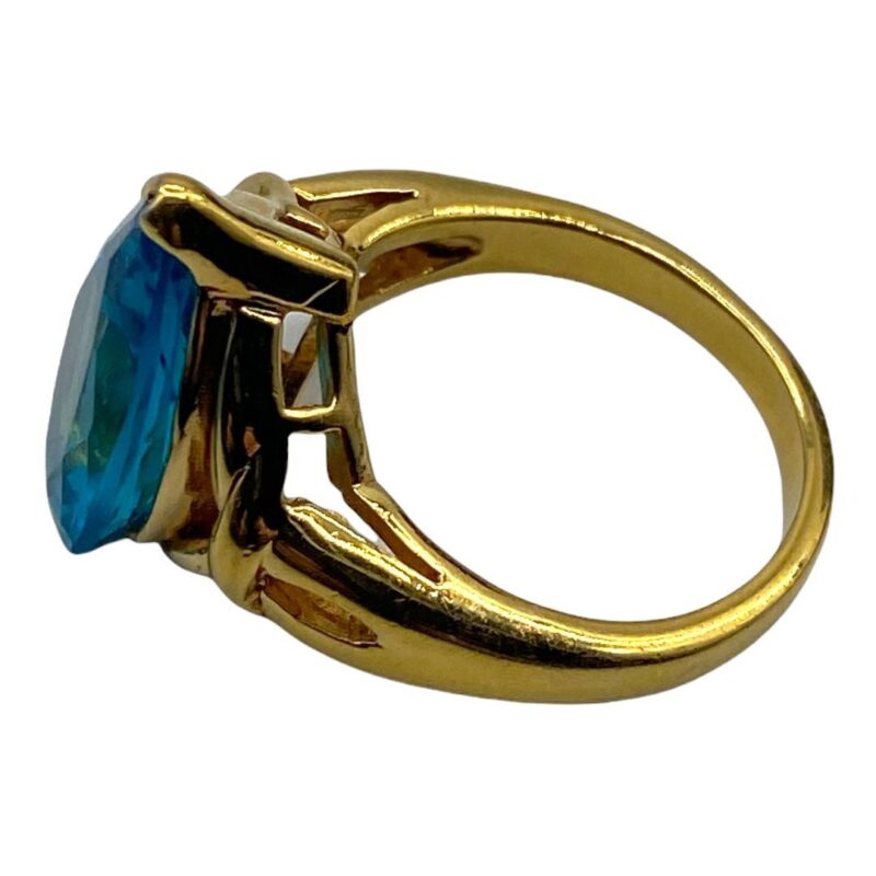 Delicate Faux Blue Sapphire Costume Ring
