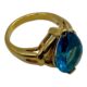 Delicate Faux Blue Sapphire Costume Ring