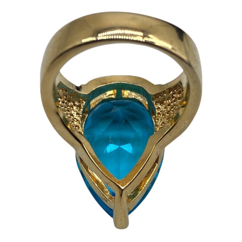 Gorgeous Faux Blue Sapphire Costume Ring
