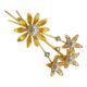 1960s Faux Pearl Floral Spray Scatter Pin Brooch