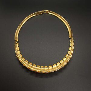 Mod Vintage c. Mid-1970s Enamel Collar Necklace