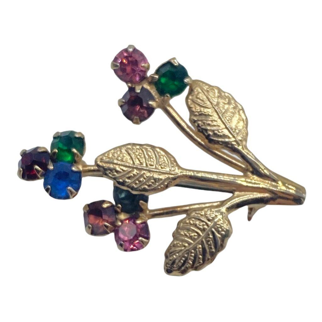 Floral Rustic Pin Vintage Floral Scatter Pin Spray - Vintage Jewerly Collect