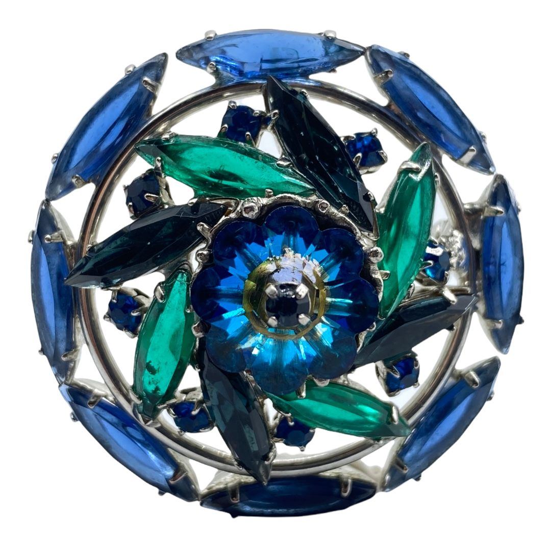 margarita stone rhinestone brooch