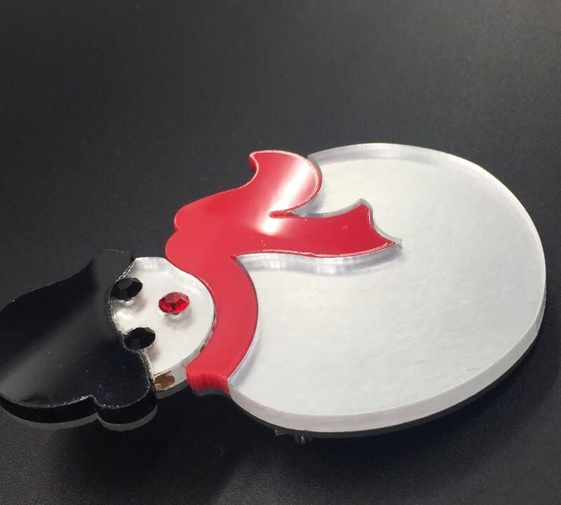Vintage Snowman Pin