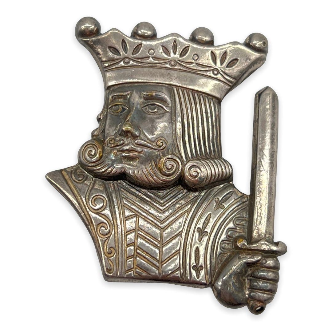 1951 Coro Alice in Wonderland King Brooch