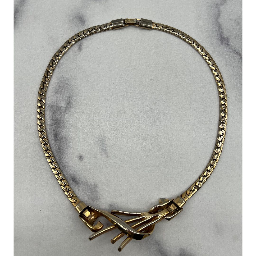 1949 gold-tone Trifari meteor necklace
