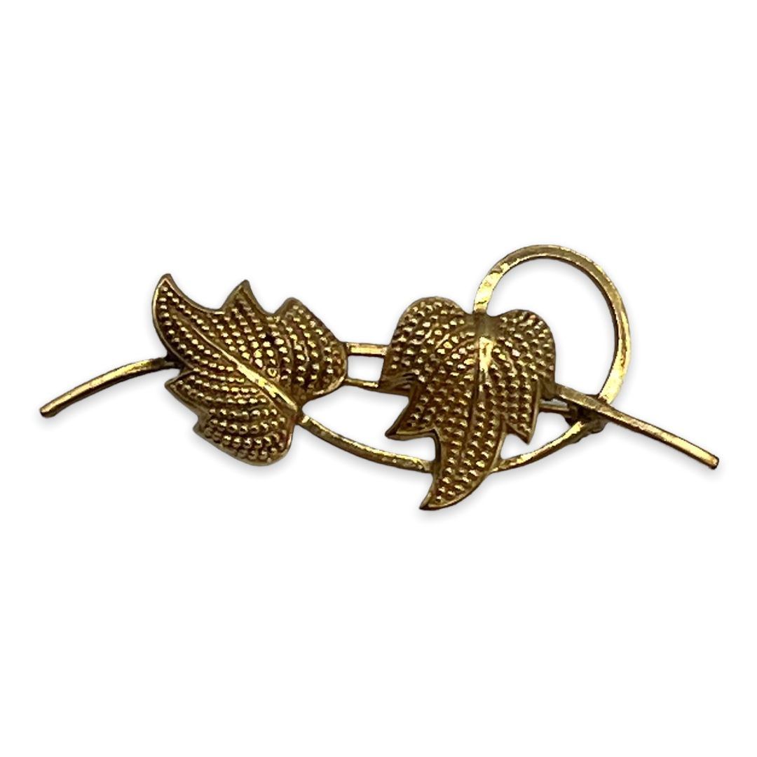 Gold Filled Ivy Leaf Pin - Vintage Jewerly Collect