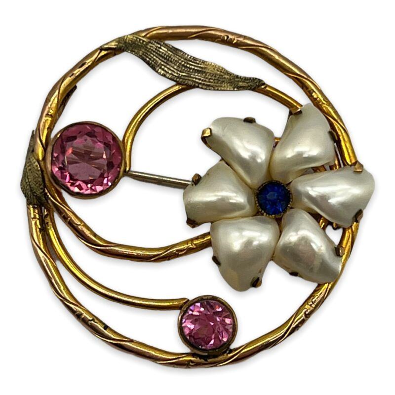 Gorgeous Floral AMCO Gold Filled Brooch