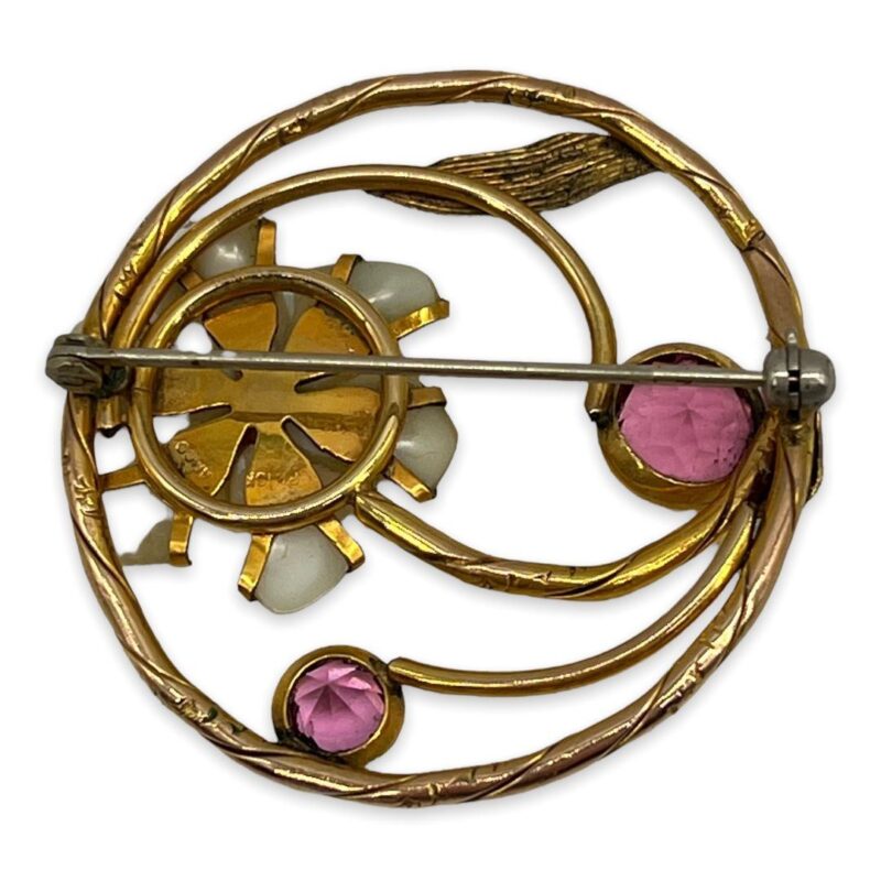 Gorgeous Floral AMCO Gold Filled Brooch
