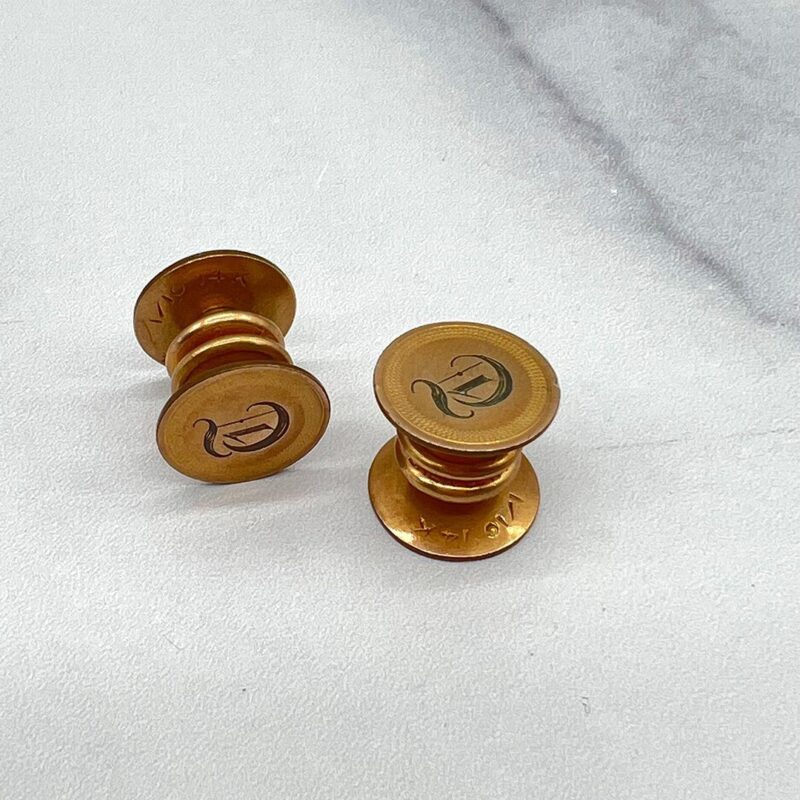 Victorian Baer Wilde Kum-a-part Cuff links