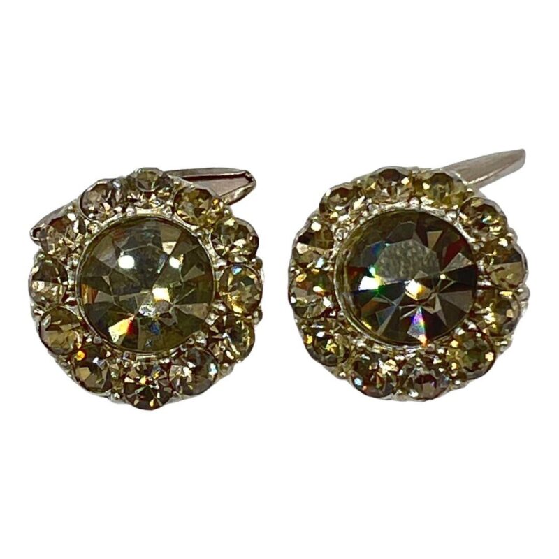 Rhinestone French Cuff Links