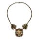 Victorian Revival Faux Fire Opal and Pearl Necklace