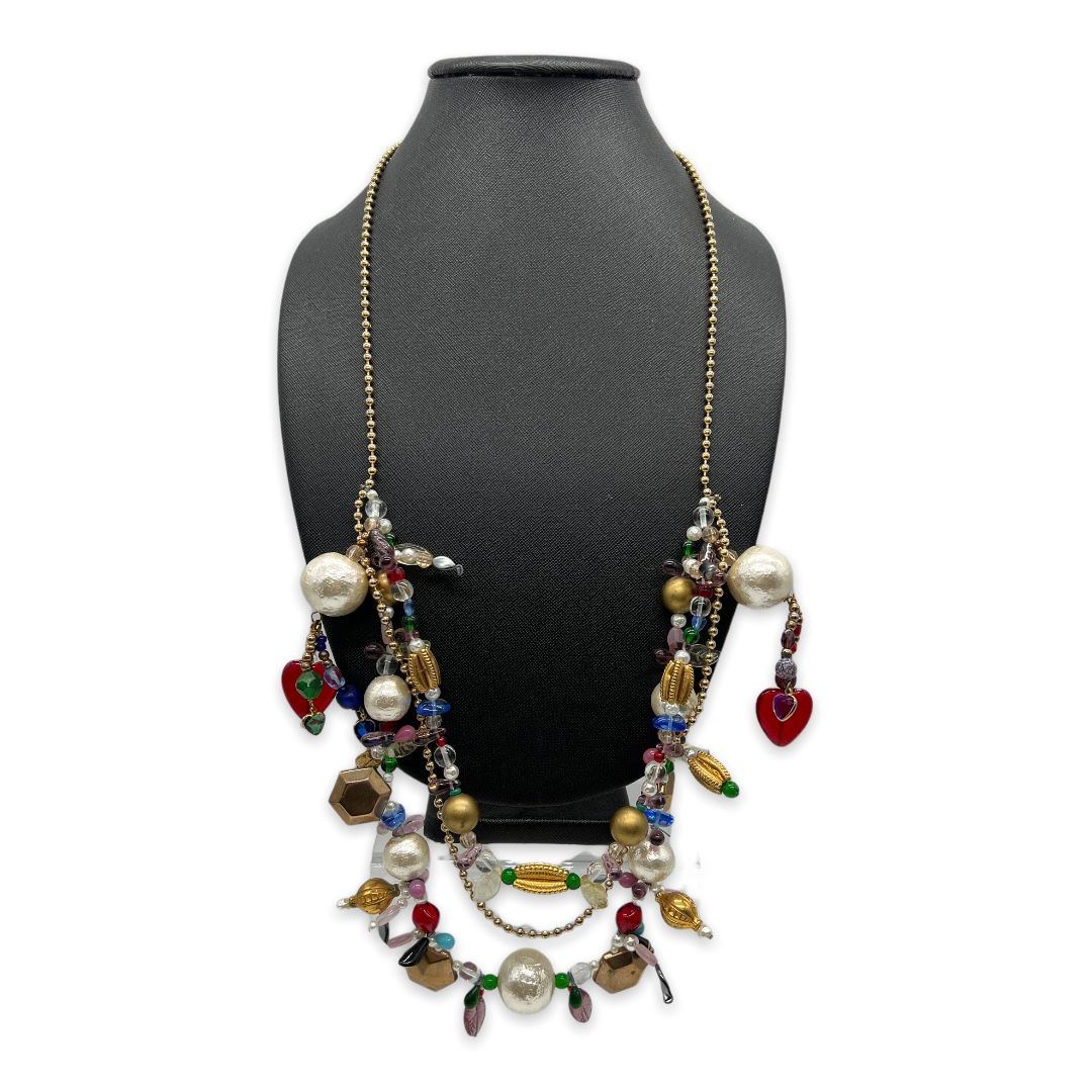 Artisan bead necklace