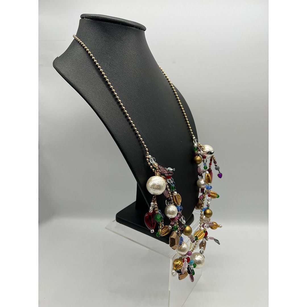 Artisan bead necklace