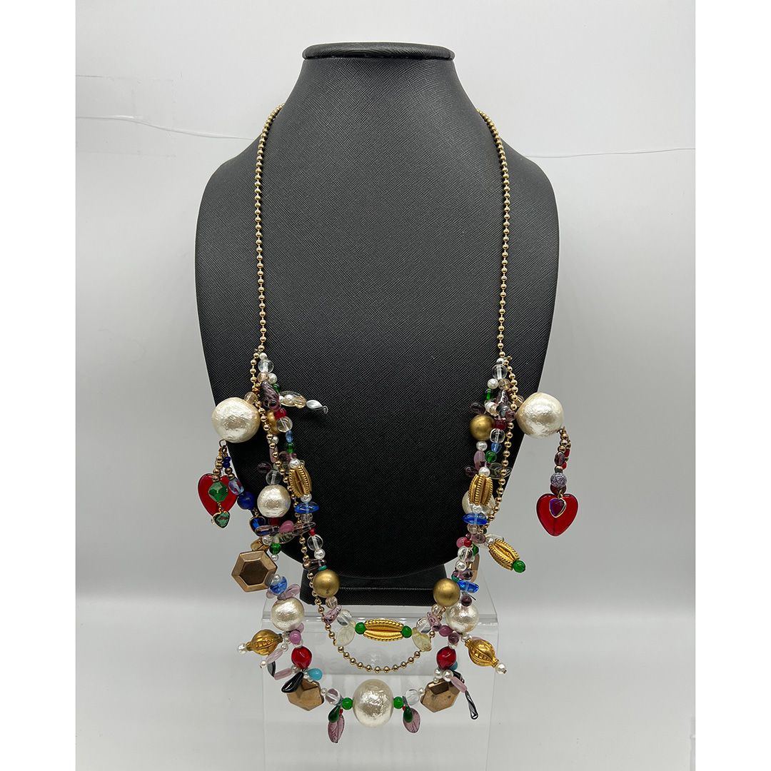 Artisan bead necklace