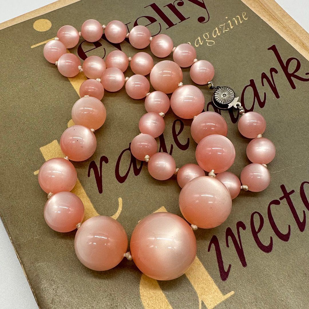 1950s Pink Moonglow Necklace