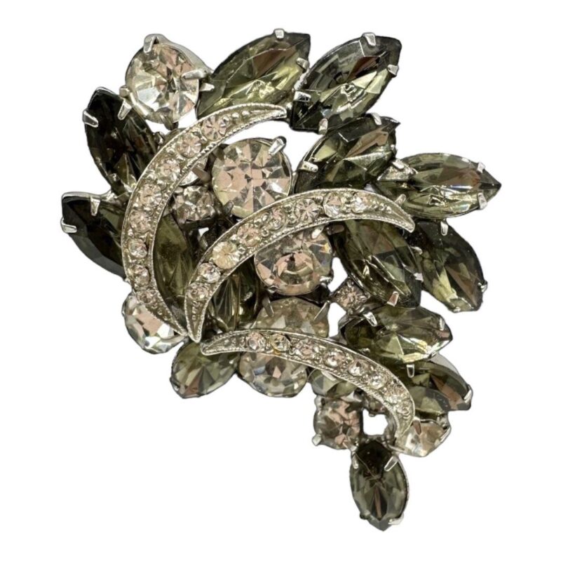 Vintage Weiss Rhinestone Brooch