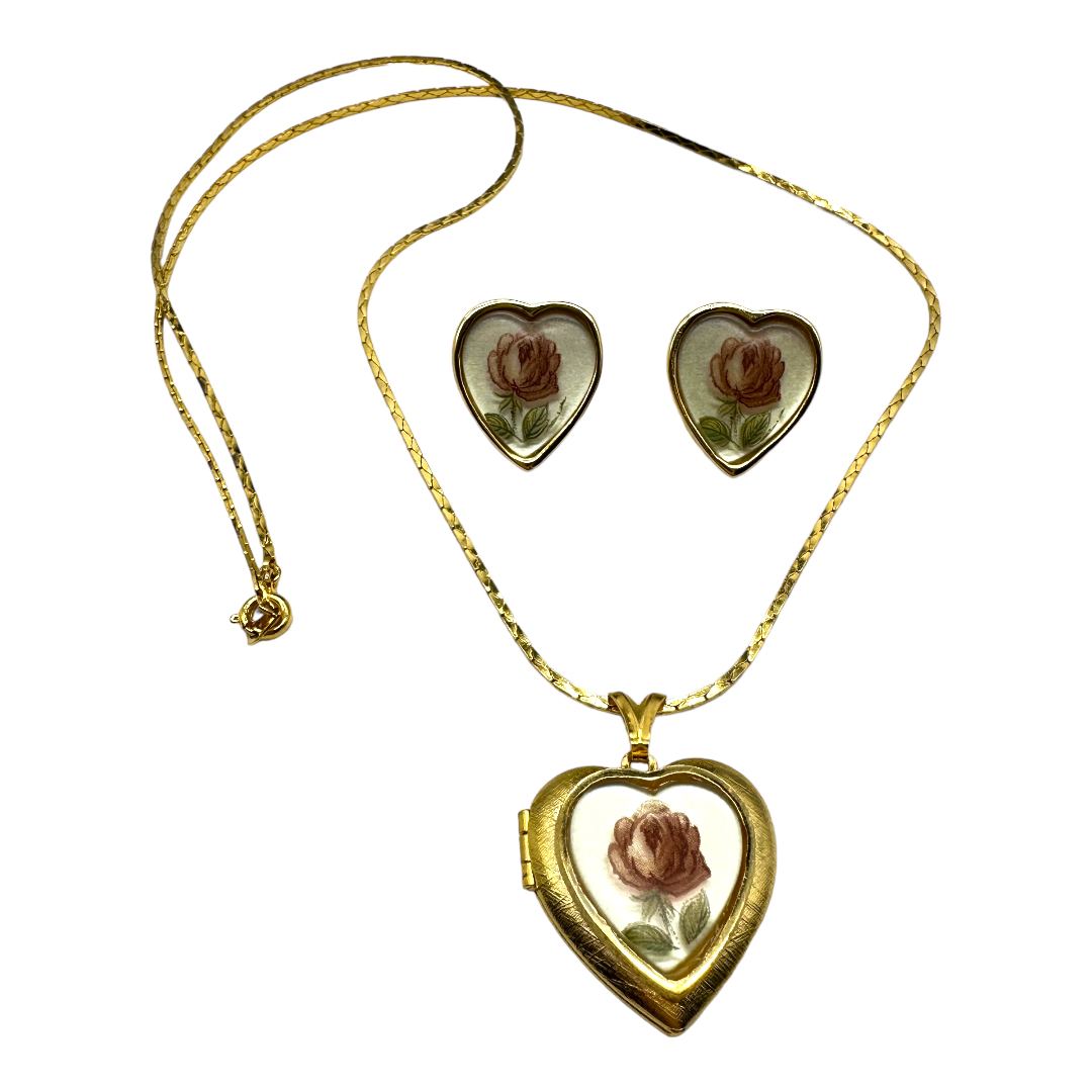 Gorgeous Gold Dipped and Crystal Sacred Heart Locket Necklace - Catholic  Christmas - Rugged Rosaries®