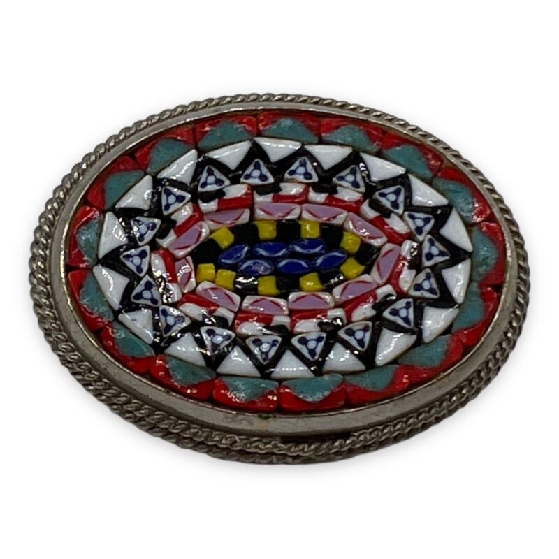 Vintage Mosaic Pin from Italy