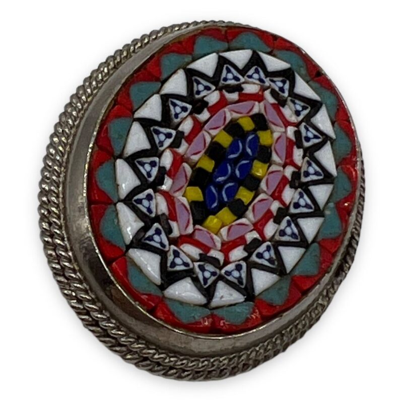 Vintage Mosaic Pin from Italy