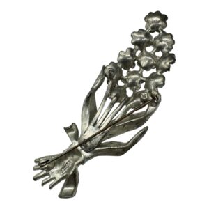 Coro 1942 Enameled Flower Brooch Designed by Adolph Katz - Vintage
